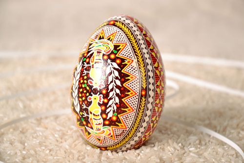 Ovo de ganso da Páscoa decorativo pintado à mão  - MADEheart.com