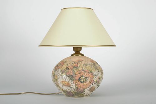 Lampe de chevet céramique en fonte Pavots - MADEheart.com