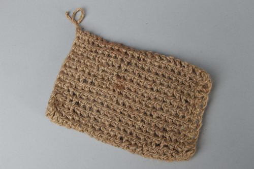 Esponja de banho tricotada com gancho - MADEheart.com