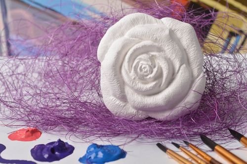 Pieza para decorar hecha a mano figura de flor rosa material para manualidades - MADEheart.com