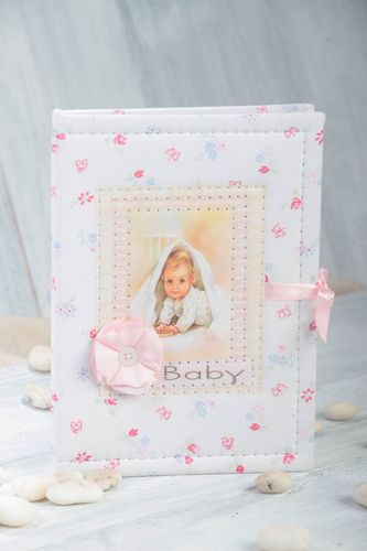Handmade Designer Notizbuch Geschenk für Frauen Scrapbooking Notizbuch Baby - MADEheart.com
