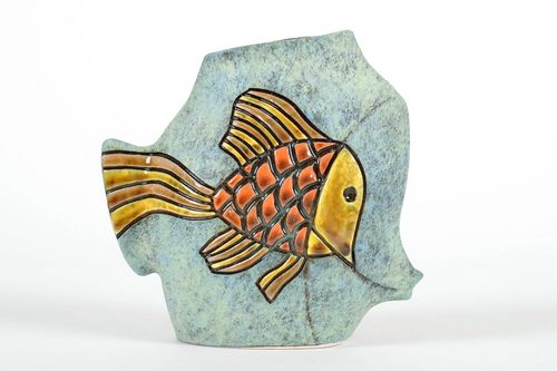 Vaso de cerâmica Peixe dourado - MADEheart.com