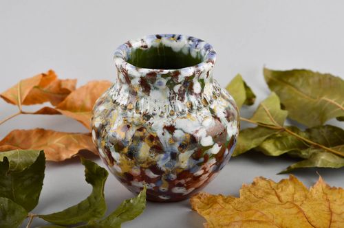 Florero decorativo para sala jarrón de cerámica artesanal decoración de interior - MADEheart.com