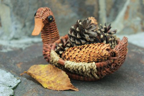 Handmade wicker basket  - MADEheart.com
