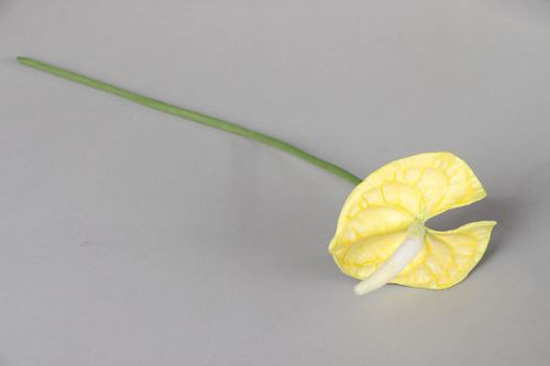 Flor antúrio de cerâmica plástica japonesa - MADEheart.com