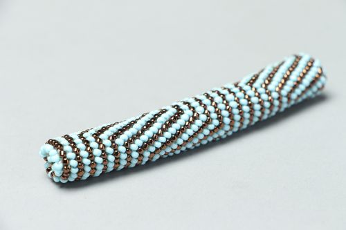 Ciondolo con perline fatto a mano collana artigianale accessorio da donna - MADEheart.com