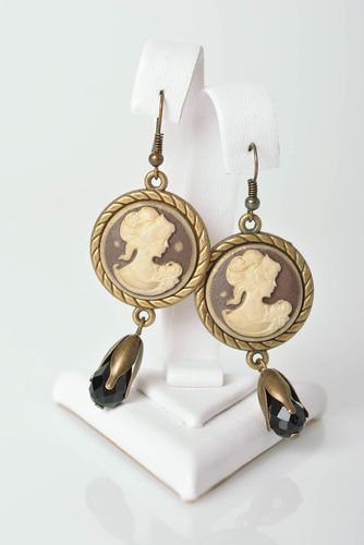 Handmade beautiful earrings stylish vintage earrings elegant accessory - MADEheart.com