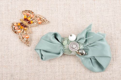 Handmade bow brooch ribbon jewelry fashion accessories brooches and pins - MADEheart.com