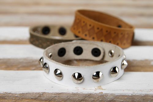 Bracciale di moda fatto a mano accessorio in pelle braccialetto da donna - MADEheart.com