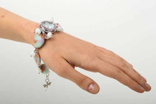 Reloj de mujer estiloso hecho a mano bisutería artesanal regalo original - MADEheart.com