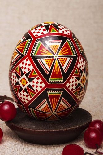 Huevo de Pascua pintado “Molino de viento” - MADEheart.com