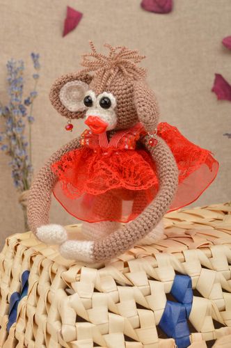 Unusual handmade crochet soft toy stuffed toy for children interior decorating - MADEheart.com