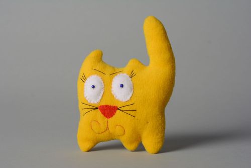 Soft toy Yellow Cat - MADEheart.com