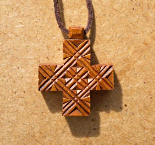 Wooden Pectoral Cross  - MADEheart.com