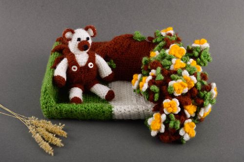 Handmade Puppen Sofa gehäkelt Spielzeug für Kleinkinder Geschenk für Tochter  - MADEheart.com