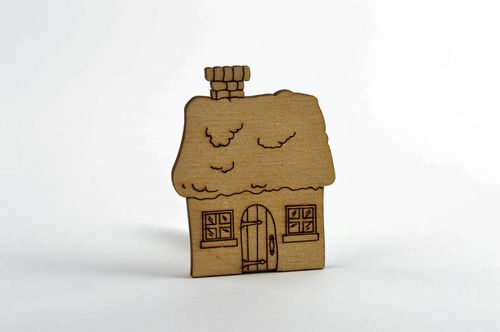 Forme en bois à décorer fait main maisonnette Loisirs créatifs tendance - MADEheart.com