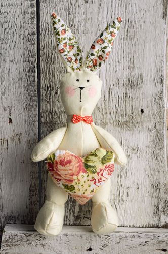 Natural fabric toy Hare - MADEheart.com