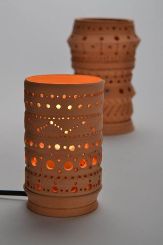 Lampadario in ceramica fatto a mano lampada da tavolo idea regalo romantico - MADEheart.com