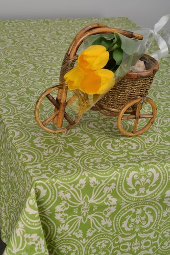 Large tablecloth with lacy print - MADEheart.com