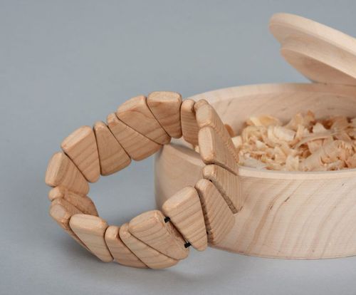 Bracciale avorio fatto a mano  Braccialetto  del polsino di legno Gioielli - MADEheart.com