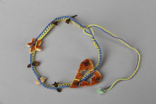 Bracelet tressé en fils bicolore Aromatique  - MADEheart.com
