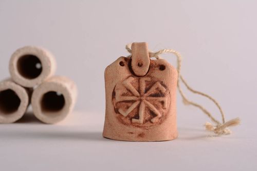 Колокольчик из глины ручной работы керамический колокольчик славянский оберег  - MADEheart.com