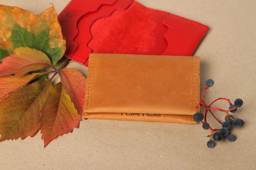 Beautiful handmade card holder leather goods business card holder gift ideas - MADEheart.com