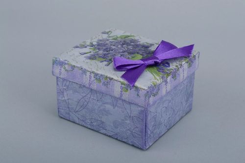 rechteckige Schatulle Lavendel   - MADEheart.com