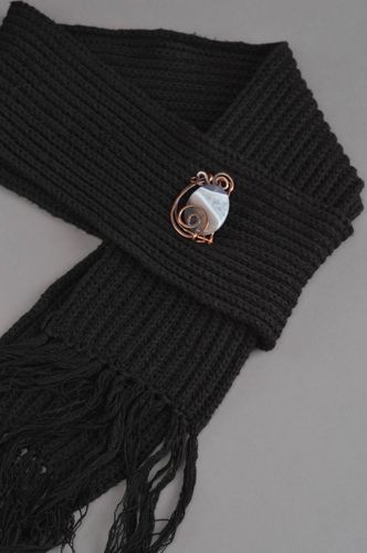 Broche hecho a mano de cobre accesorio de moda regalo original para mujeres - MADEheart.com
