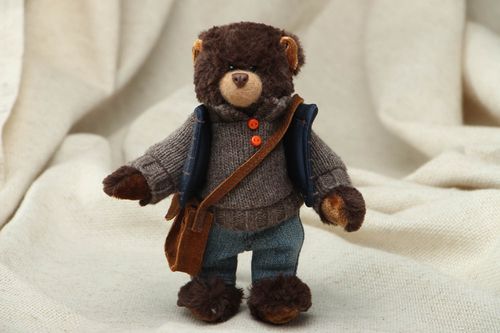 Мягкая меховая игрушка медведь  - MADEheart.com