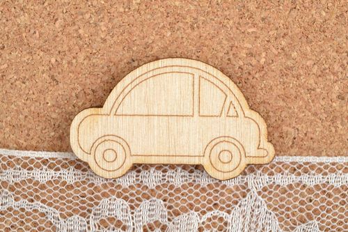 Auto Figur handgemacht Holz Rohling zum Bemalen Geschenk für Kinder klein  - MADEheart.com