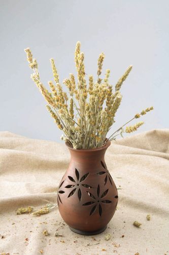 Vase en terre cuite pour les fleurs séchées - MADEheart.com