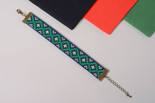 Bracciale ricamato fatto a mano accessorio originale braccialetto di moda - MADEheart.com