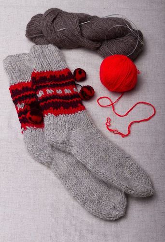 Chaussettes de laine pour dame - MADEheart.com