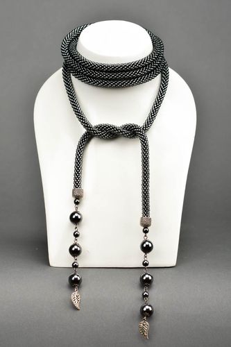 Collar de abalorios y hematites hehco a mano regalo original collar para mujer - MADEheart.com