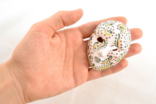 Maschera in argilla fatta a mano elemento decorativo dautore originale - MADEheart.com
