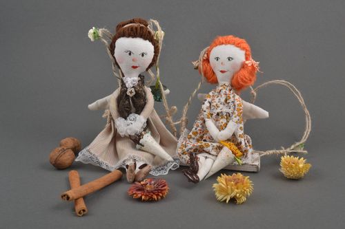 Juguetes para niños hechos a mano muñecas de trapo con ojales regalo original  - MADEheart.com