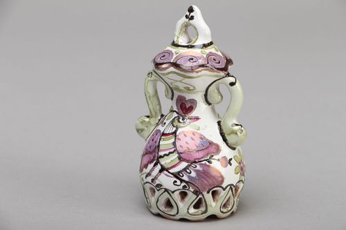 Handmade painted ceramic bell - MADEheart.com