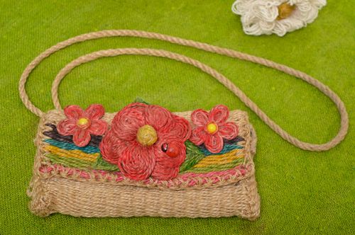 Beautiful handmade cord bag shoulder bag dsign fashion accessories for girls - MADEheart.com