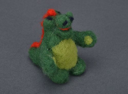 Handmade Filz Puppe Dino - MADEheart.com