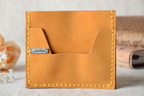 Handmade leather wallet womens leather wallet leather goods gifts for women - MADEheart.com