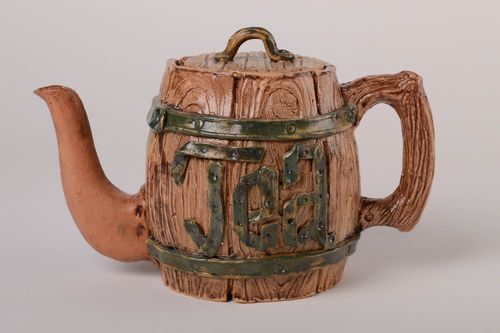 Handmade ceramic teapot stylized teapot ideas home ceramics pottery works - MADEheart.com