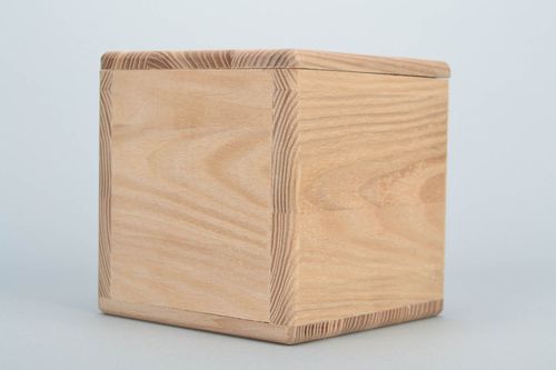 Semilavorato da scatola fatto a mano portagioielli di legno da creatività - MADEheart.com