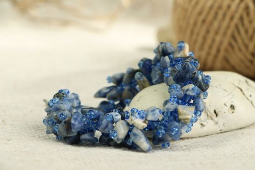 Bracelet with lapis lazuli Breeze - MADEheart.com