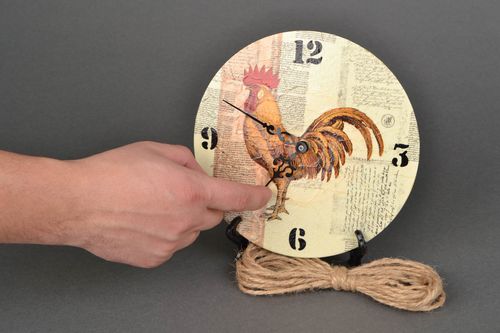 Настенные часы в технике декупаж  - MADEheart.com