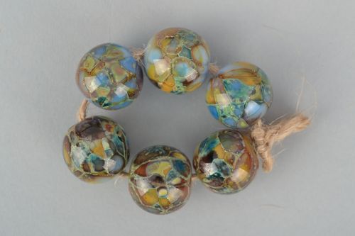 Perles faites main en verre au chalumeau  - MADEheart.com