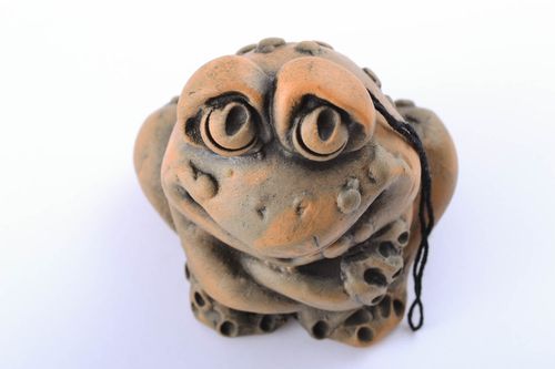 Designer ceramic bell Frog - MADEheart.com