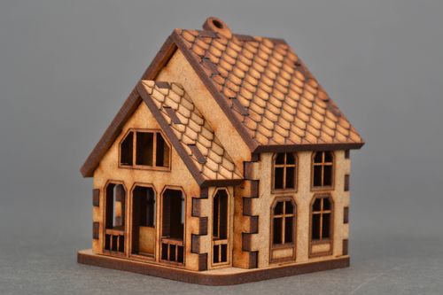 MDF craft blank of small house - MADEheart.com
