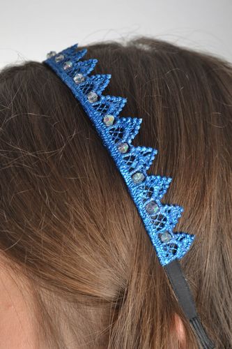 Unusual handmade diadem beautiful tiara hair band fashion kids gifts for her - MADEheart.com