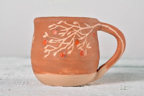 Taza de porcelana hecha a mano decoración original utensilios de cocina - MADEheart.com